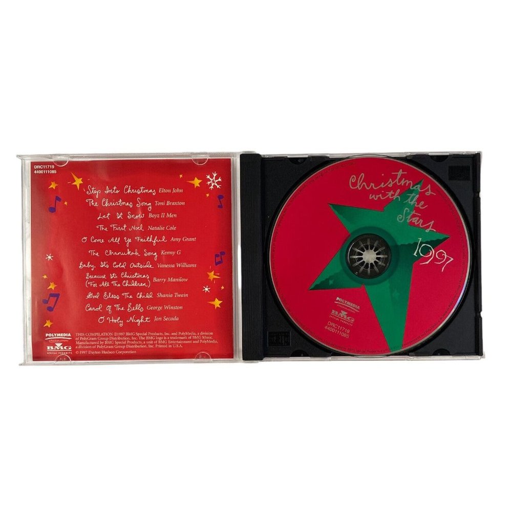 Various Artists: Christmas With The Stars (CD, 1997 BMG) Holiday, Twain, Grant - Picture 3 of 4